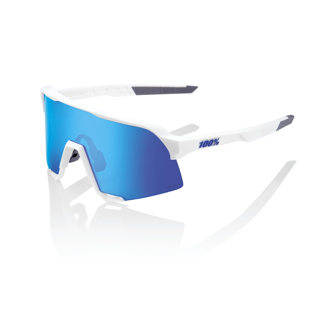 S3 - Matte White - HiPER Blue Multilayer Mirror Lens